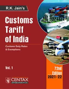 Customs-Tariff-Of-India-2021-72nd-Edition-in-2-Volumes-by-R-K-Jain